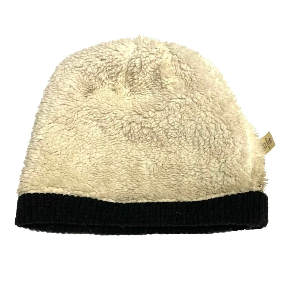 Route 66 Sherpa Fleece Lined Beanie Hat Black Waffle Knit Outdoor Skull Cap